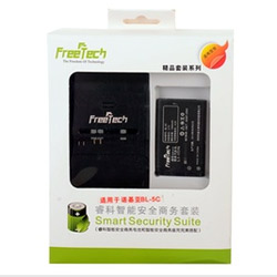 睿科（FREETECH）智能安全商务套装（诺基亚5C电池＋多功能充电器） 适用于诺基亚:X2-01/N1616/N1280等